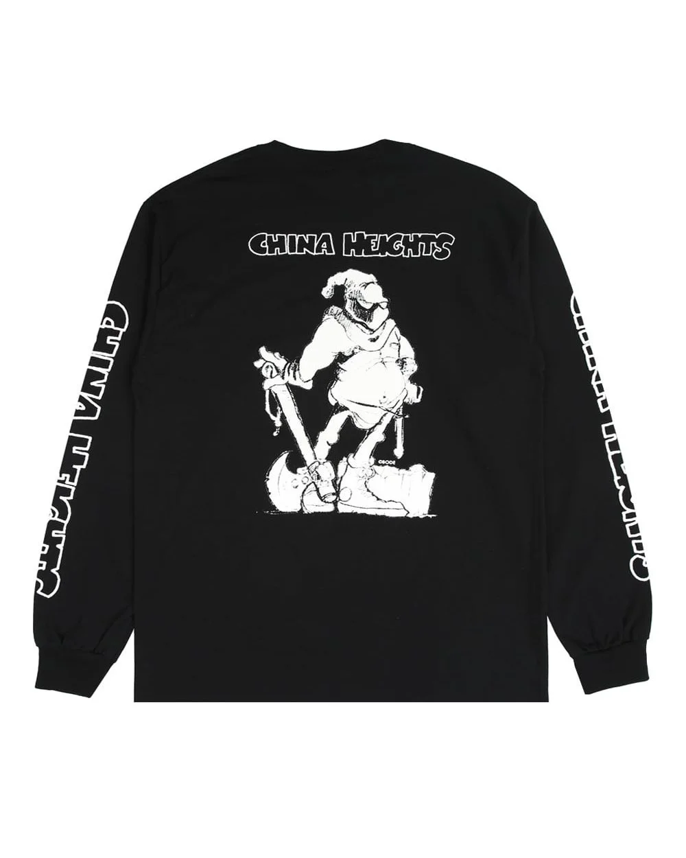 THE SLOW X CHINA HEIGHTS Tシャツ China Heights 'Rok' Black T-shirt | China Heights